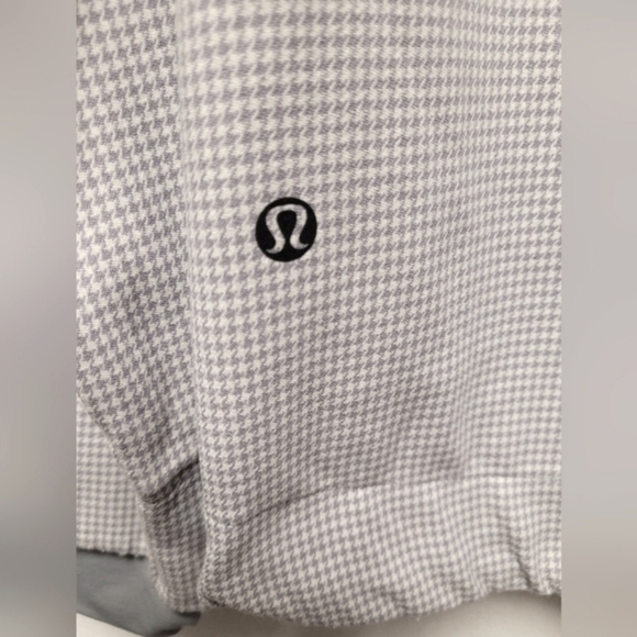 Lululemon Sprint Jacket II Houndstooth Swift White Silver Slate Size L - Picture 7 of 16